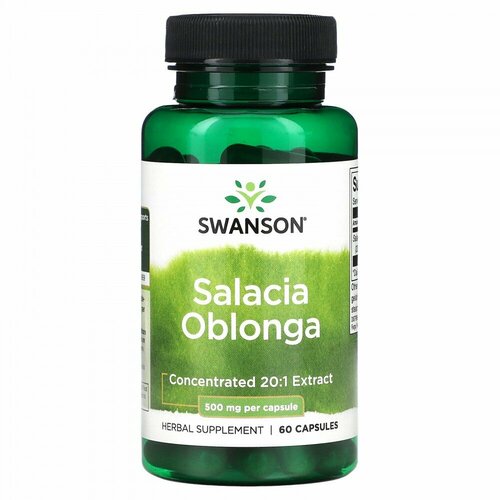 Купить Swanson, Salacia Oblonga, 500 mg, 60 Capsules
