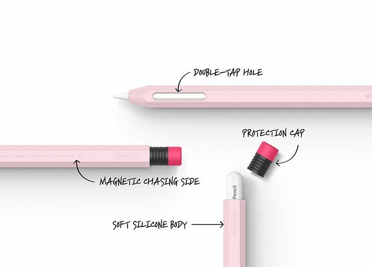 Чехол Elago Silicone для стилуса Apple Pencil 2, Lovely pink — фото 7