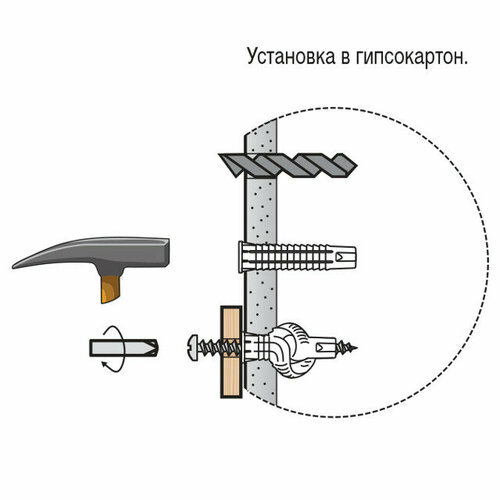 Дюбель универсальный нейлон pdu n 6х30мм 100шт