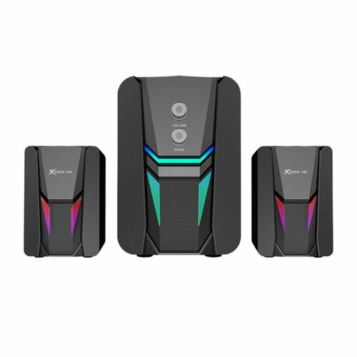 Компьютерные колонки Xtrike Me SK-612 2х3 Вт 5 Вт USB подсветка чёрные 334700₽