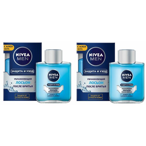 Nivea Лосьон после бритья Увлажняющий (классический) 100мл, 2 шт