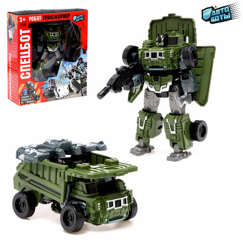 Робот Спецбот Самосвал трансформируется собирается в 1 большого из 7 роботов 1495₽