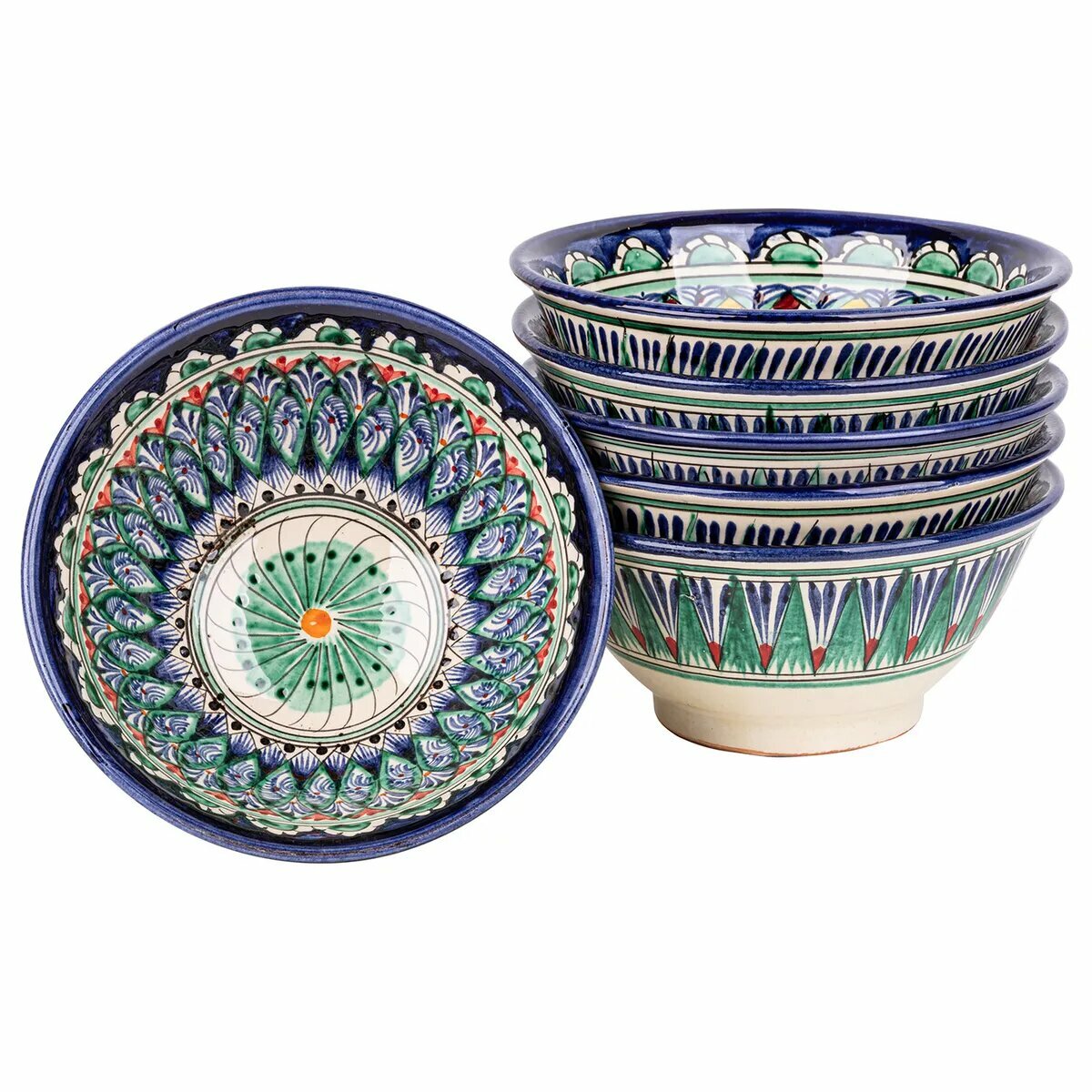 фото Коса узбекская большая 700 мл - 6 шт (Риштан синий)