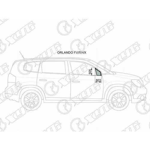 IPSASP_ORLANDO FVRHX Стекло форточки уголок переднее правое CHEVROLET ORLANDO 11-15 2178₽