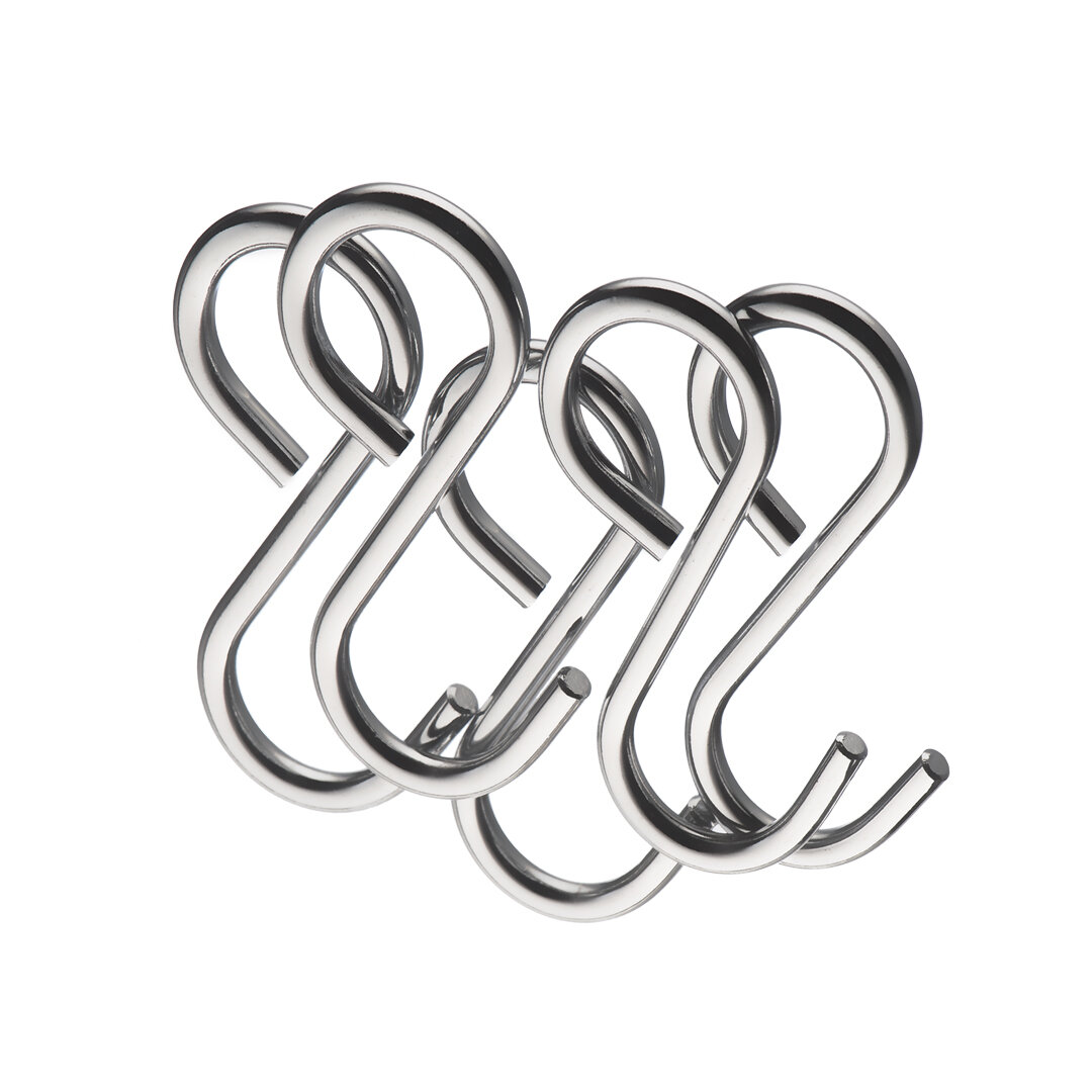 Комплект крючков малых несъемных из 5 шт. Lemax металл 6x3x2 хром