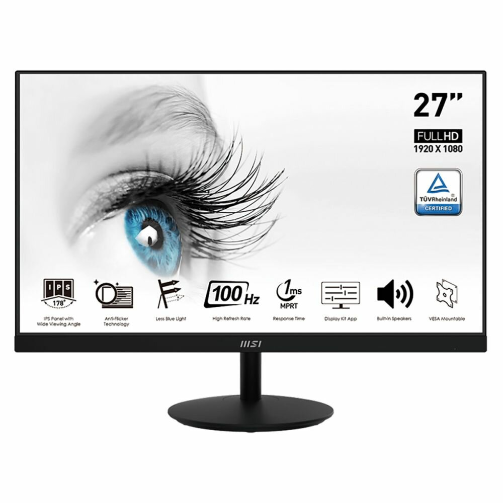 27" Монитор MSI PRO MP271A Black