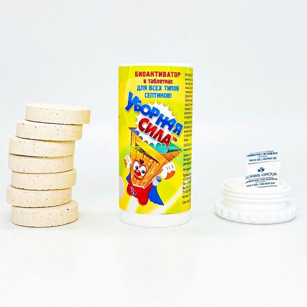 фото Биоактиватор "Уборная сила" для септических систем, 7 таблеток по 35 грамм