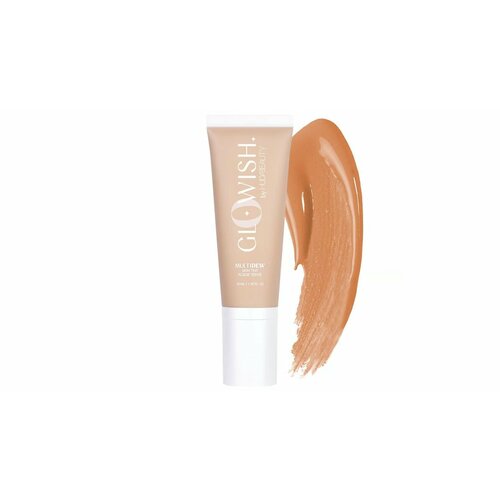 huda foundation toffee 420g HUDA BEAUTY Тинт для лица GloWish multi dew 40ml оттенок 05 Medium