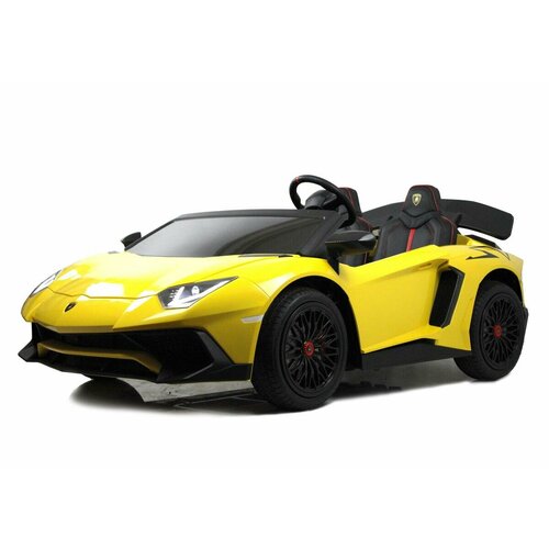 Детский электромобиль Lamborghini Aventador SV (M777MM) желтый (RiverToys)
