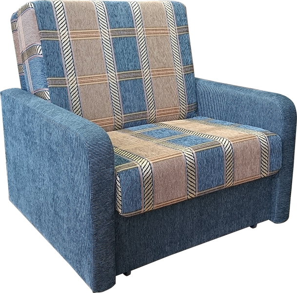 Кресло кровать Оптима Мегабосс голубой 90х190 см