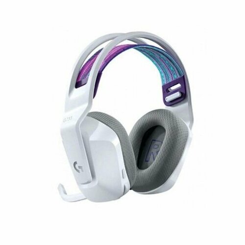 Гарнитура Logitech беспроводная игровая G733 LIGHTSPEED Wireless RGB Gaming Headset - WHITE - 2.4GHZ - N/A - EMEA (M/N: A00125 / A-00080) гарнитура marvo hg9015g usb gaming headset игровая проводная с подсветкой для pc