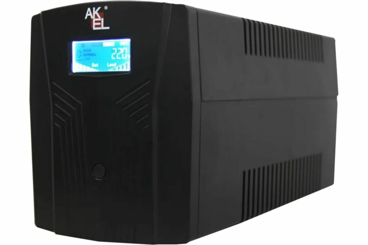 ИБП AKEL D412-HOME/Smart UPS/AVR Мощность 1200 ВА/ЖК Дисплей/Для Защиты ПК/Сервера/ 1шт.