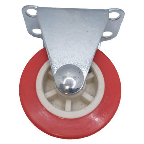 Колеса для мебели 38мм не поворотное красный пластик ПВХ 220₽