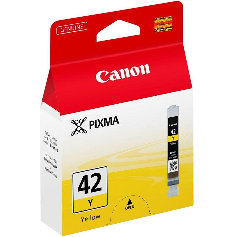 Картридж Canon CLI-42Y (6387B001), 284 стр, желтый