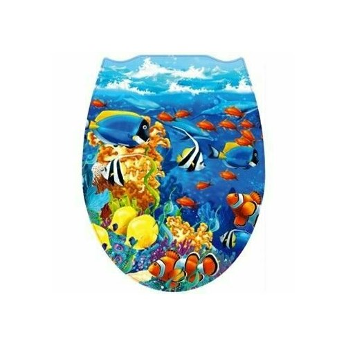Сиденье на унитаз фотопринт 'морское ДНО 106'м
