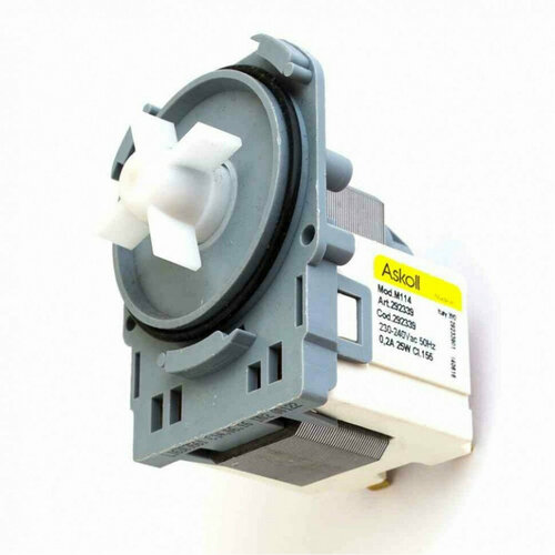 помпа насос для посудомоечной машины electrolux zanussi aeg bpx2 28l a00044320 140000443022 Насос сливной PMP004UN для стиральной машины ELECTROLUX / AEG ( ASKOLL ) 25W 3 защелки контакты сзади раздельно - PMP502ZN