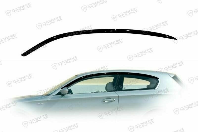 Дефлекторы боковых стекол Cobra Tuning на BMW 1 (E81) l Hb Hatchback 3d 2004 - 2011 - Ветровики боковых окон для ада БМВ 1 (Е81) l Хб Хэтчбек 3дв. 2004 - 2011 — фото 1