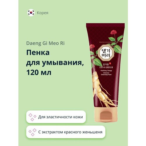 Пенка для умывания DAENG GI MEO RI с экстрактом красного женьшеня для эластичности кожи 120 мл 388₽