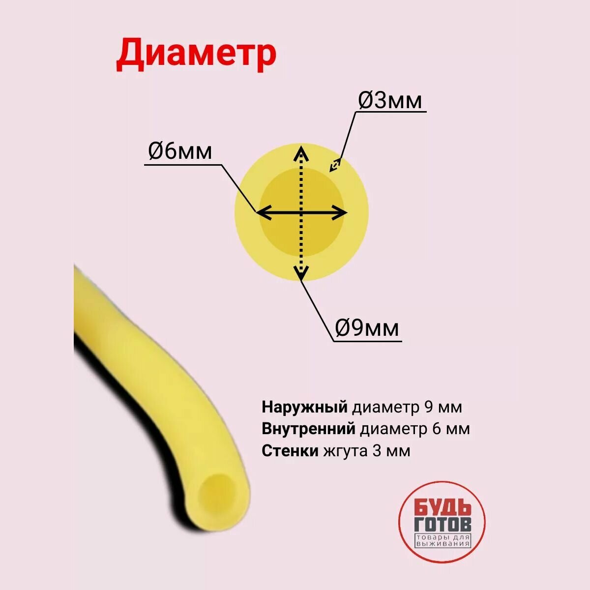 Изображение Медицинский жгут универсальный 10 метров