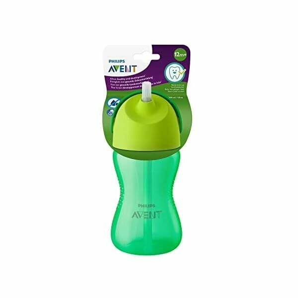 Кружка Philips Avent с трубочкой SCF798/01, 300 мл, 12 м+, зеленая