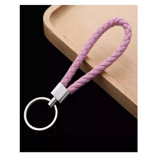 Брелок PUBG, плетеная фактура, розовый