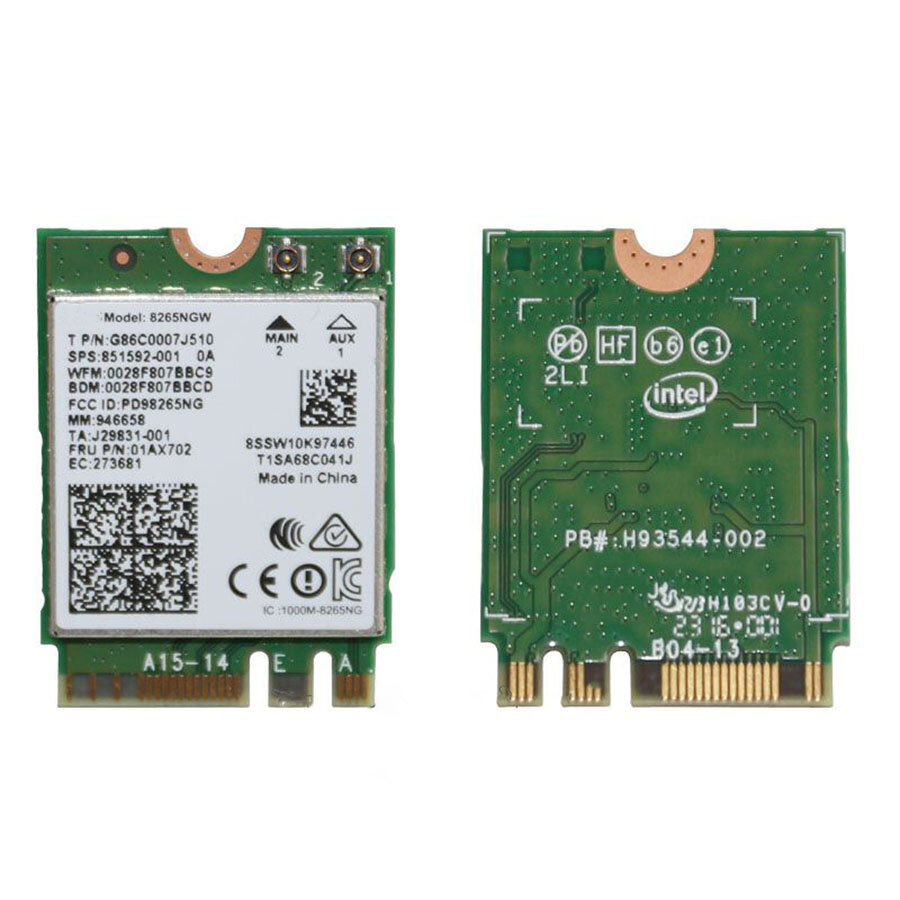 Двухдиапазонный беспроводной модуль Wi-Fi-AC 8265Ngw Bluetooth NGFF P/N 851594-001 / 01AX704 для Intel