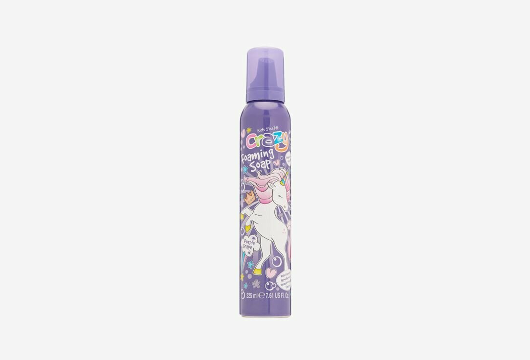 Мусспена для детских забав и купания в ванной KIDS STUFF Crazy Foaming Soap Purple Grape 225 мл