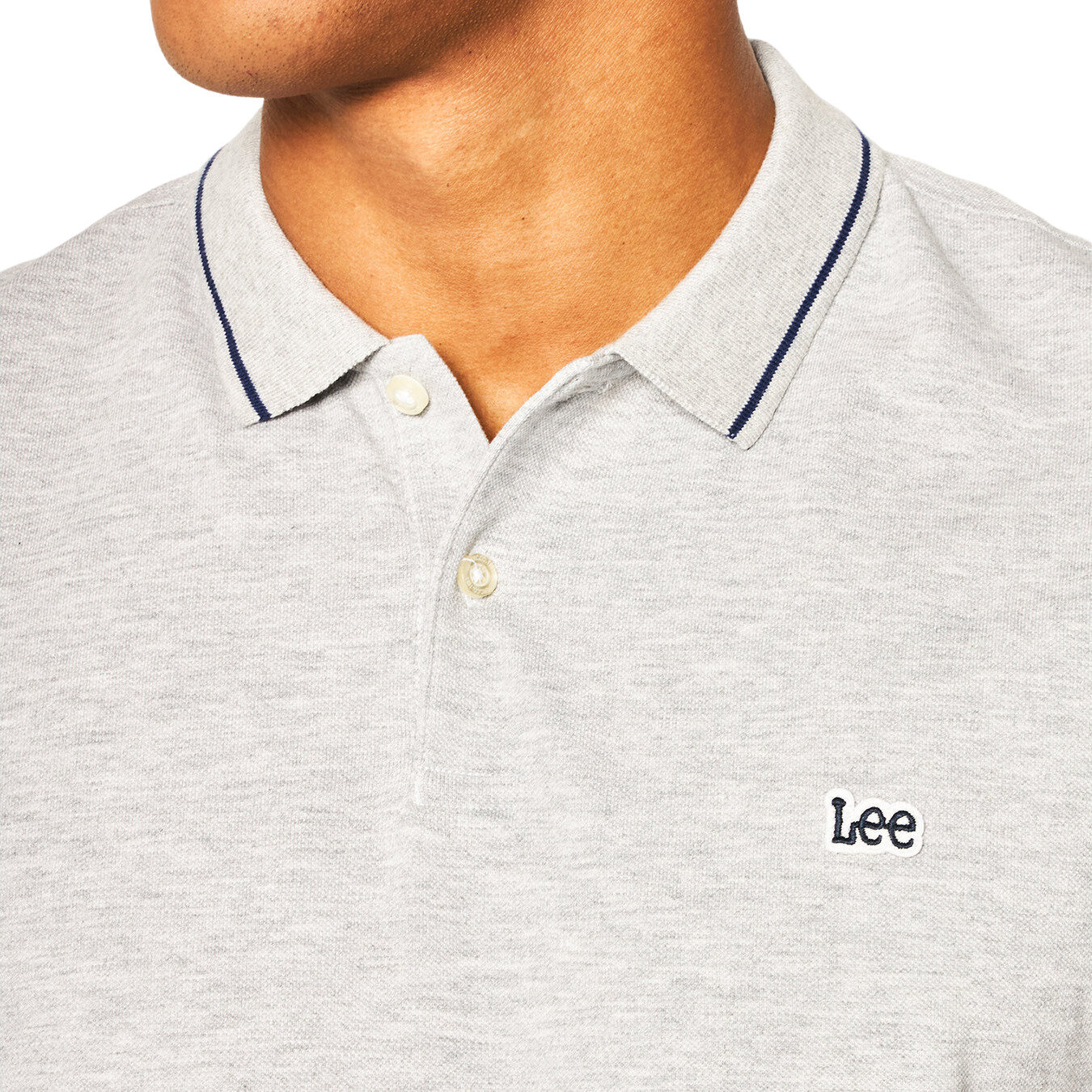 Поло Lee Men Pique Polo, размер 3XL, серый — фото 1