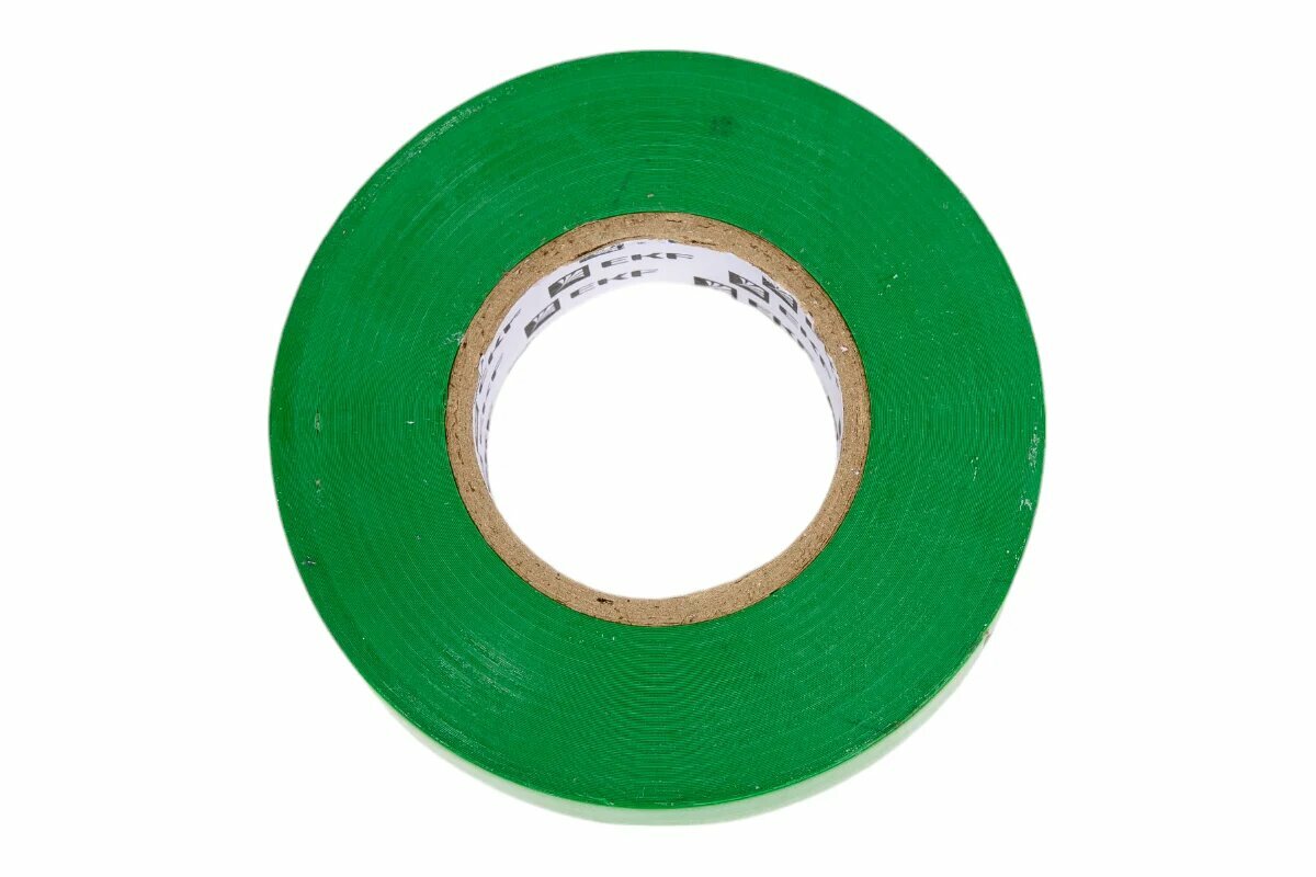 Изолента EKF 018x19 мм 20 м зеленая plc-iz-a-g