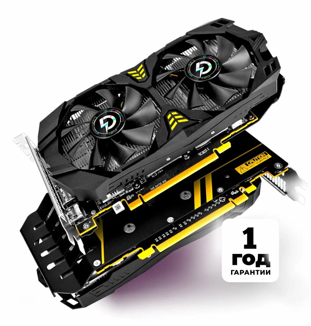 Видеокарта AMD Radeon RХ 580, 8Гб GDDR5, 2 вентилятора, 3 выхода DisplayPort, игровая