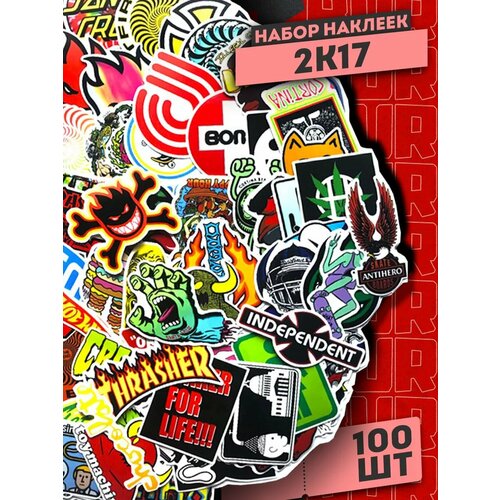 Набор наклеек Ретро Еда 50 шт, стикеры самоклеящиеся многоразовые