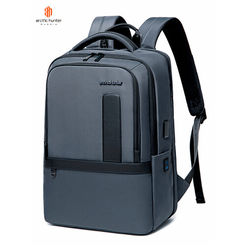 Рюкзак мужской городской, повседневный, водонепроницаемый, школьный, для путешествий, для ноутбука, 23 л, Arctic Hunter серый