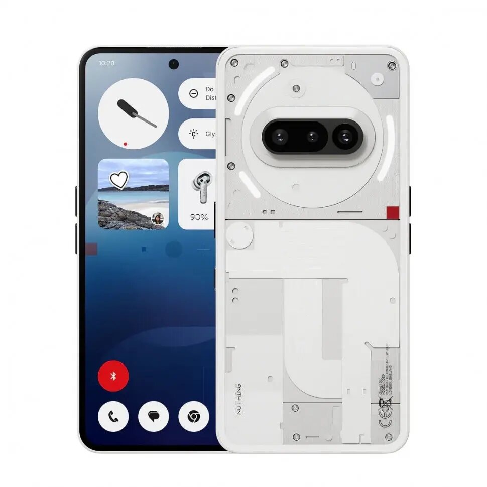 Nothing Смартфон Nothing Phone (3a) (Белый, 12 ГБ, 256 ГБ, Dual nanoSim, Global)