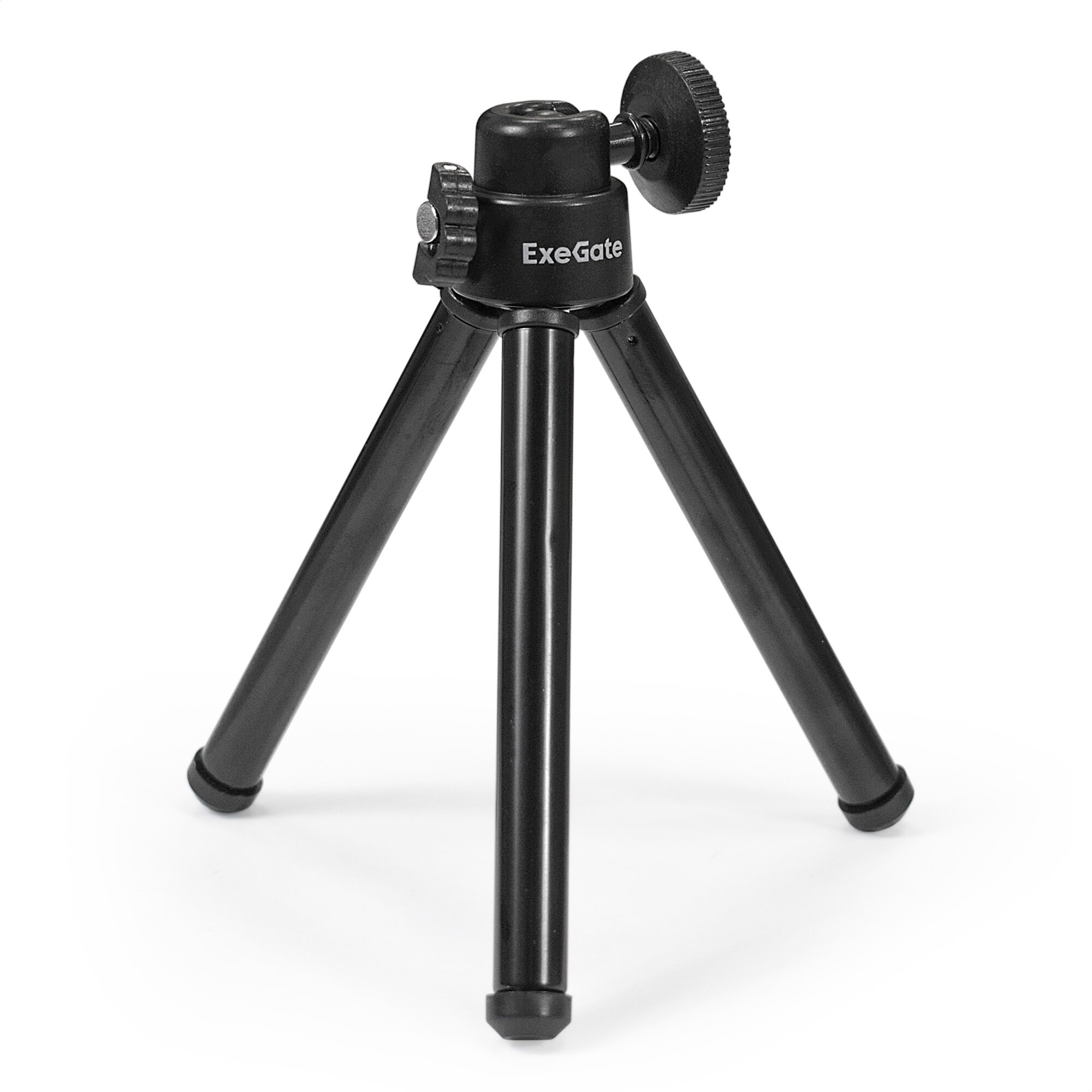 Веб-камера ExeGate Stream HD 4K UHD T-Tripod (матрица 1/3" 8 Мп, 3840x2160, 32fps, 4-линзовый объектив (стекло), автофокус, шторка, USB, Mac OS 10.6 и выше, Chrome OS™, Android 5.0 и выше, черная, RTL) EX287383RUS — фото 1