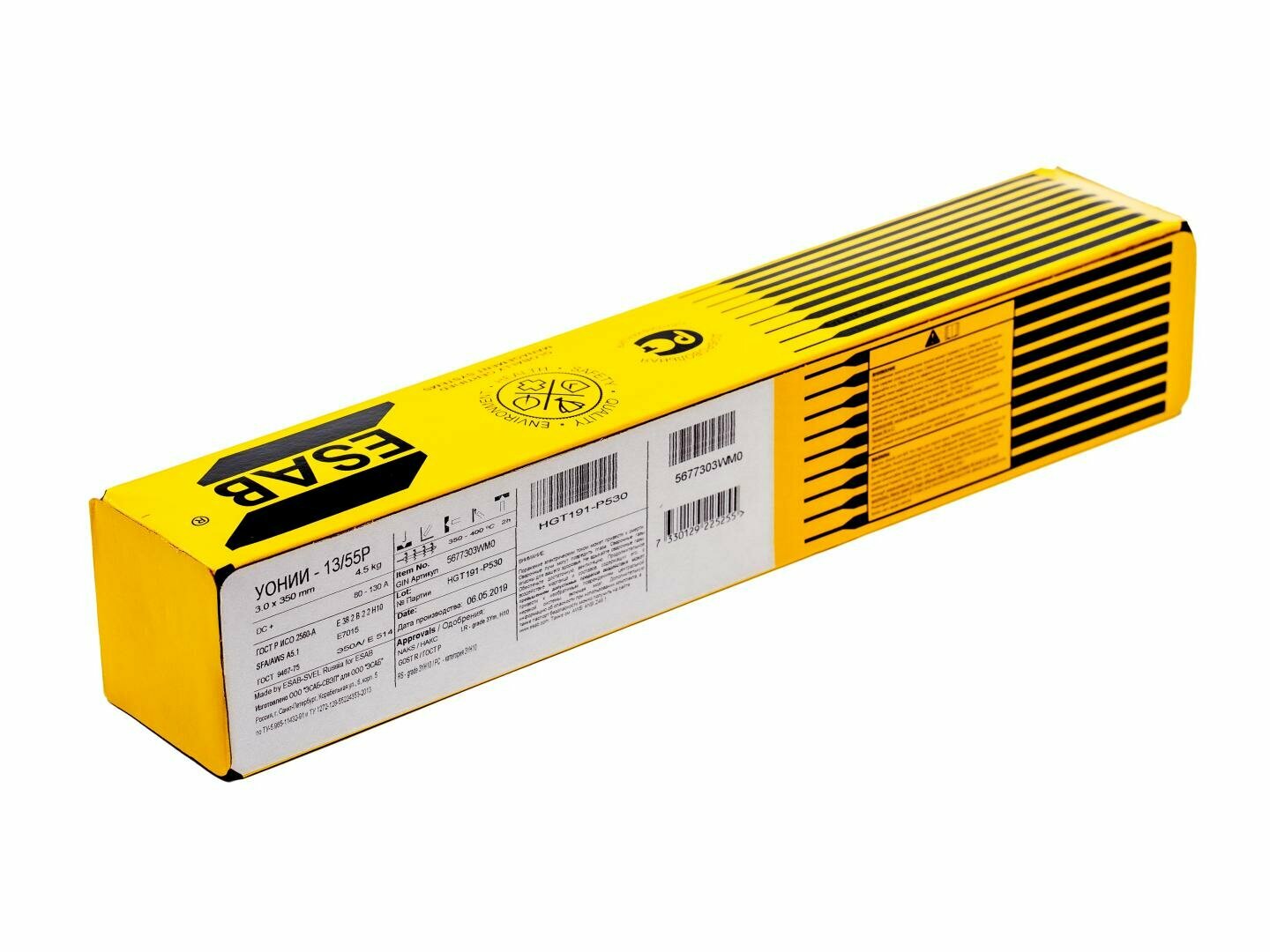 Электроды ESAB УОНИИ-13/55Р ф 3,0 мм х 350 мм (4,5кг)