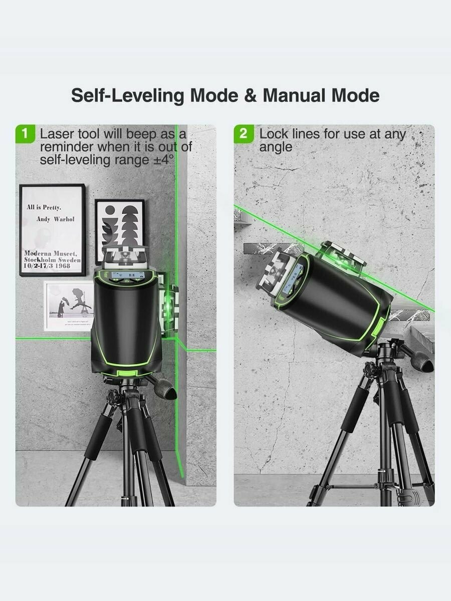 Изображение Лазерный уровень Huepar S03CG 360 3D