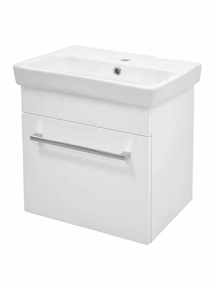 Тумба под раковину AQUATON Поль 50 белый 1A263701PF010