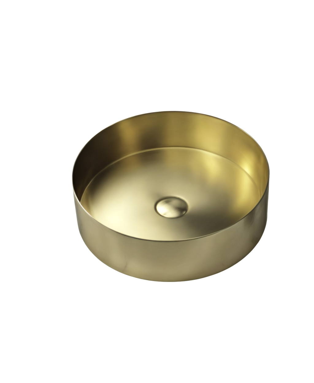 Раковина с донным клапаном Gappo GX101-3 накладная, нержавеющая сталь, золотой сатин