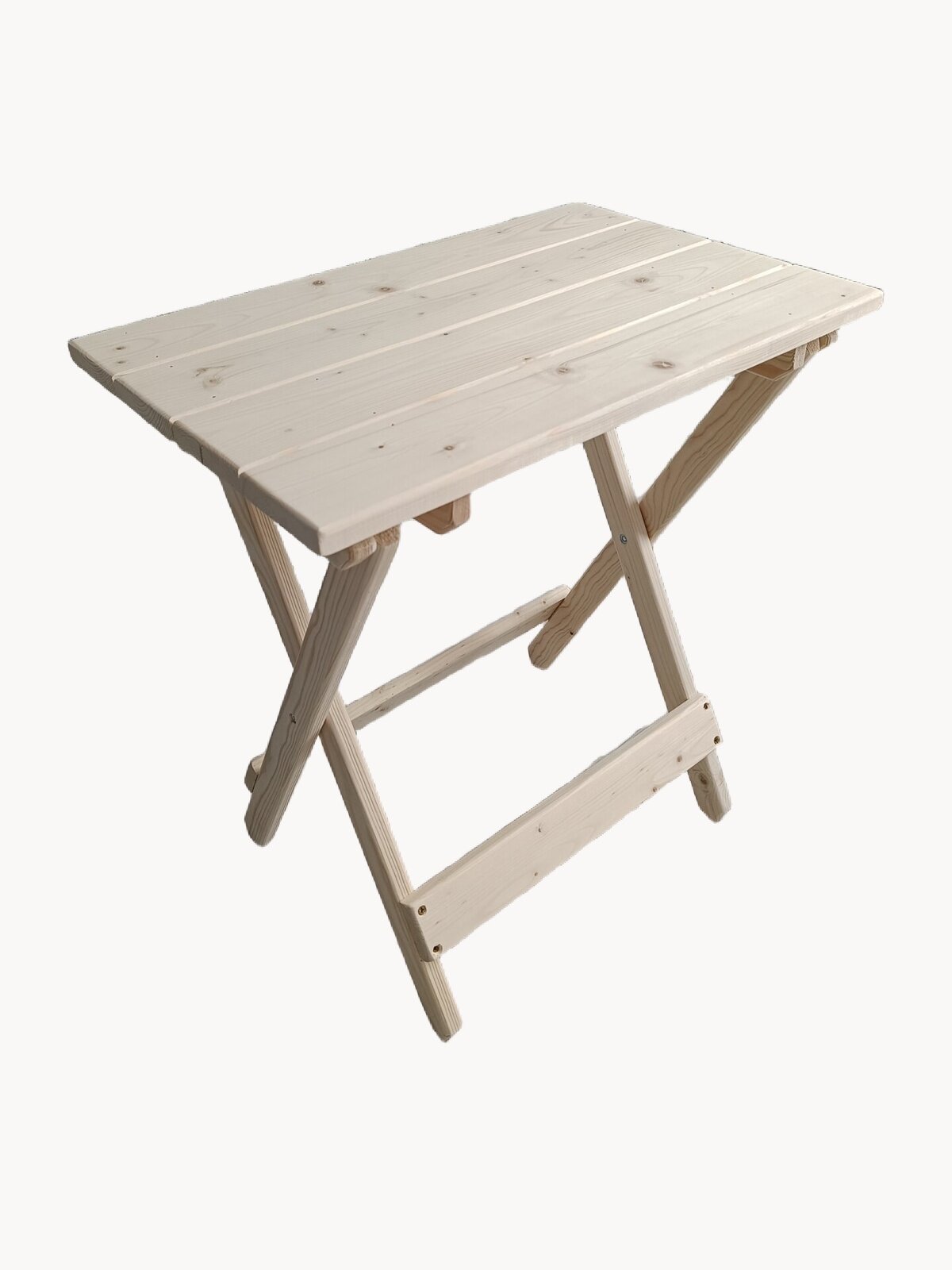 Стол складной из массива дерева для рыбалки, балкона, сада и бани