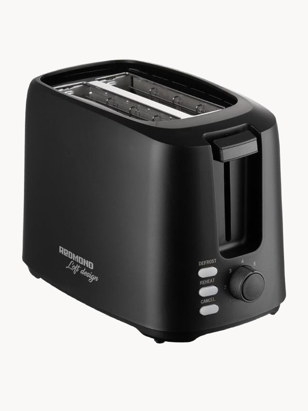 Тостер для хлеба редмонд T908, поддон для крошек, 7 степеней обжаривания, подогрев, разморозка, автоматический выброс