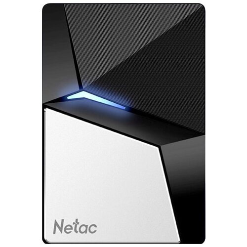 960 ГБ Внешний SSD Netac Z7S, USB 3.2 Gen 2 Type-C, черный/серебристый