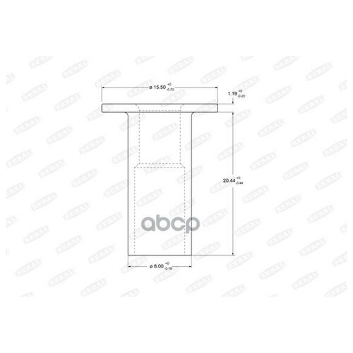 BERAL 93060 93060_комплект заклепок! 100шт. 8x20 оцинк. сталь, ступенчатые, трубчатые\