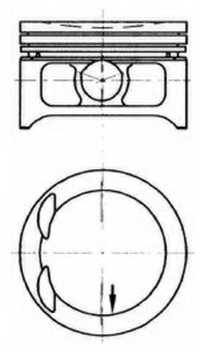 Поршень Двигателя KOLBENSCHMIDT арт. 97363610