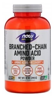 NOW Foods BCAA Branched Chain Amino Acid Powder 340 гр