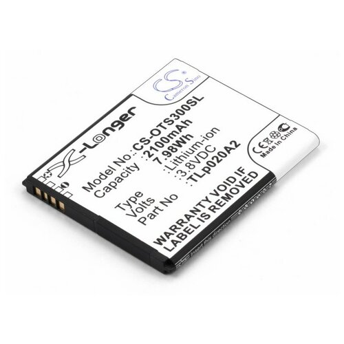 фото Аккумулятор для alcatel one touch pop s3 (tli020a1, tlp020a2) sino power