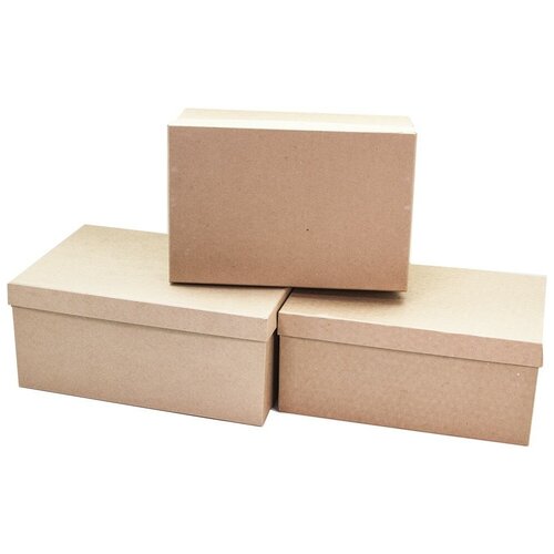 фото Набор коробок крафт, 35*25*15 см, 3 шт. дон баллон