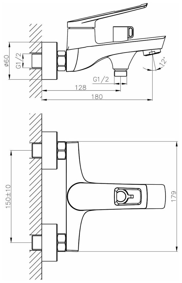 Смесители для ванн с душем Haiba HB60595 - фотография № 2