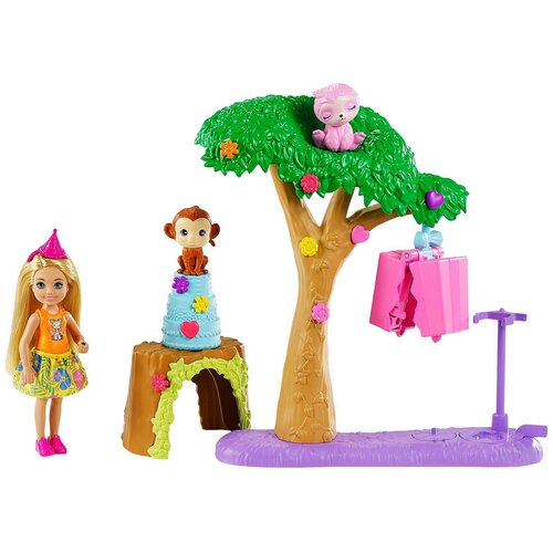 фото Набор игровой barbie челси с питомцами и аксессуарами веселая вечеринка gtm84