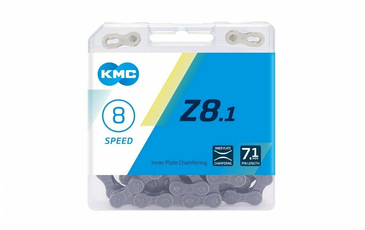 KMS KMC-Z8.1 Цепь велосипедная 116 звеньев 1/2"х3/32" 8 скоростей KMC