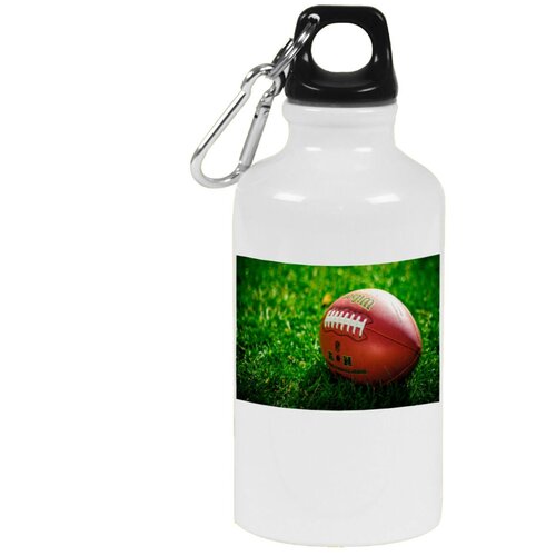 фото Бутылка с карабином coolpodarok рекби мяч для рекби американский футбол трава